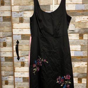 NWT Size 16 Black Sleeveless MIDI Dress